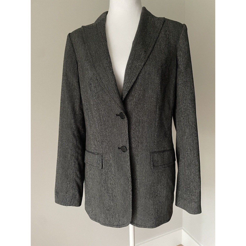 Calvin Klein Women's Blazer Size 6‎ Suit Jacket Two Button Gray Modern Career - Picture 5 of 16